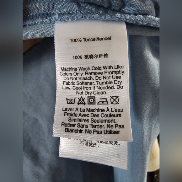 DKNY Denim Look 2 Piece Pant Set - Picture 5 of 5